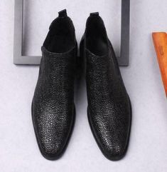 (eBay) Find many great new & used options and get the best deals for 37-44 Mens Fur Lined Real Leather Business Pointy Toe Chelsea Boots Shoes Party at the best online prices at eBay! Free shipping for many products! Designer Party Shoes With Round Toe, Leather Chelsea Boots With Round Toe For Party, Pointy Toe Boots, Shoes Party, Mens Fur, Toe Boots, Leather Chelsea Boots, Martin Boots, Style Office