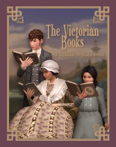 the victorian books cover with three people reading