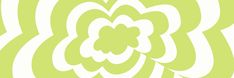 a green and white flower is in the middle of an abstract pattern with wavy lines