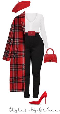 Christmas Outfit Ideas, Elegante Casual, Paris Outfits, Classy Casual Outfits, Casual Chic Outfit, Baddie Outfits Casual, Plaid Skirt, Cute Simple Outfits, Fall Fashion Outfits