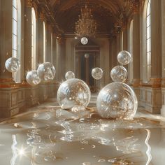 an image of some bubbles floating in the air