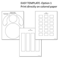 the printable template for an easy to use paper