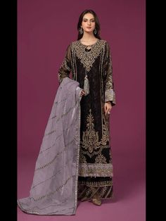 Black Heavy Fox Georgette Palazzo Suit 193478 Pakistani Wedding Hairstyles, Fashion Cards, Pakistani Wear, Cultural Clothes, Designer Bed Sheets, Organza Suits, Hazrat Muhammad, Designer Bed, Printed Suit