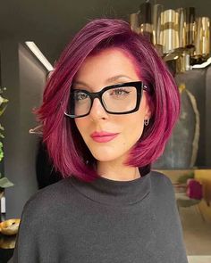 2024's Top Natural Haircuts for Women - Bold Styles & Vibrant Colors Dark Pink Hair, Pastel Pink Hair Color, Blue And Pink Hair, Short Haircuts With Bangs, Light Pink Hair, Layered Bob Haircuts, Stylish Short Haircuts, Pastel Pink Hair, Blonde With Pink