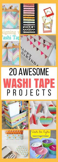 20 awesome washi tape projects that are easy to make and great for the classroom