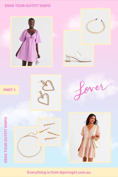 Find inspiration for your outfits for the Taylor Swift Eras Tour concert, specifically focusing on the Girly Lover era. Explore ideas that embody a sweet, soft, pastel, pink aesthetic, and trendy outfits. #loverera #taylorswift #erastour #lover #erastouroutfit #erastouroutfitideas #valentineday #valentines Valentine's day outfit ideas, casual. Eras Tour Outfits Ideas, Tour Outfits Ideas, Taylor Swift Eras Tour Concert, Eras Tour Concert, Taylor Swift Eras Tour, Taylor Swift Eras, Pastel Pink Aesthetic, Valentine's Day Outfit