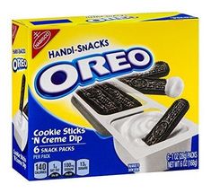 a box of oreo cookies sitting on top of a counter