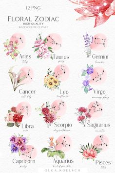 floral zodiac signs and their meanings