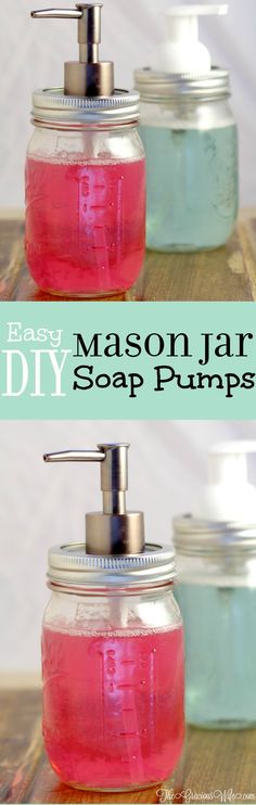 mason jar soap pumps are easy to make and perfect for the homeowner in your life