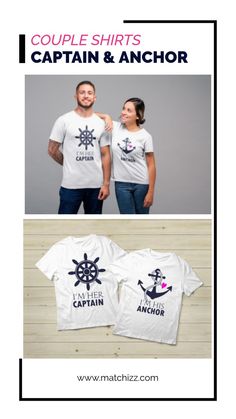 Cruise Couple Shirts His and Hers matching outfit Captain Anchor Nautical Gift #coupleshirts #coupleshirtsmatching #couplematchingoutfits #coupleoutfits #couplesshirts #hisandhers #couplegift #valentineshirts #valentinegifts Couple Wear Matching Outfits, Couples Matching Shirts, Couple Cruise, Cruise Ideas, Cute Couple Shirts, Couples Shirts, Couple Matching Outfits, Nautical Gifts, Matching Couple Shirts