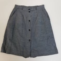 Cute vintage skirt/shorts combo by Lana Lee Canada. Blue plaid print with button down front.  Elastic waist. 100% cotton. Size vintage 8 petite. Waist 13.25" Hips 19.25" Length 20.75" Plaid Print Skirt, Skirt Shorts, Vintage Rock, Print Skirt, Plaid Print, Skorts, Vintage Skirt, Blue Plaid, Short Outfits