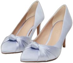 Elegant Light Blue High Heels, Elegant Light Blue Almond Toe Heels, Elegant Light Blue Wedding Shoes For Formal Occasion, Elegant Light Blue Closed Toe Heels, Elegant Blue Wedding Shoes For Spring, Light Blue Pointed Toe Wedding Shoes, Elegant Light Blue Heels For Evening, Elegant Light Blue Heels For Formal Occasions, Chic Light Blue Formal Heels