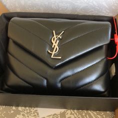 Comes With Ysl Packet, Dustbag And Box Trade Ysl Toy Loulou, Ysl Toy, Ysl Kate, Black Bucket Bag, Gucci Mini, Saint Laurent Bags, Silver Bags, Leather Camera Bag, Gold Bag