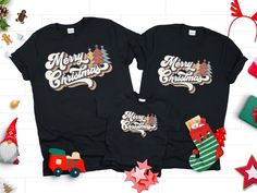 Our Christmas Family Matching Shirts are comfortable and stylish. We use a high-quality direct garment printing process which leaves a permanent image using premium quality inks. The best way to celebrate the most wonderful time with your family, perfect for photo shooting, also as a memorable gift 🎁🎄 that will leave a beautiful imprint.❤️ Ho-Ho-Ho Merry Christmas! HOW TO ORDER 1. Select Your shirt size and shirt color from drop down menus. 2. Open The Personalization Box If you would like a c Black T-shirt With Christmas Print, Family Matching Christmas T-shirt With Graphic Print, Holiday Family Matching Graphic T-shirt, Family Matching Holiday Graphic T-shirt, Family Holiday Shirts, Washing And Drying Machine, Family Matching Shirts, Christmas T Shirts, Family Christmas Shirts