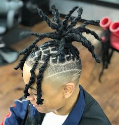 #Dreadlocs #dreadlocks #dreads #locs #teamlocs #dreadstyles #locstyles #locnation #nappyroots #locs4life #loclivin #loclove #LocdKellz Two Strand Locs Men, Men’s Loc Styles Long, Dreadlock Ponytail Men, Wicks Locs Men, Military Loc Styles, Baby Boy Hairstyles, Twist Styles