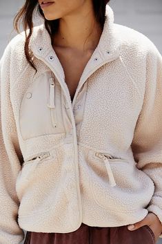 Free People Fleece, Hit The Slopes Fleece Jacket, Sherpa Fleece Jacket, Free People Activewear, Sherpa Jacket, Womens Fleece, Shop Maxi Dresses, Women Clothing Boutique, Sherpa Fleece