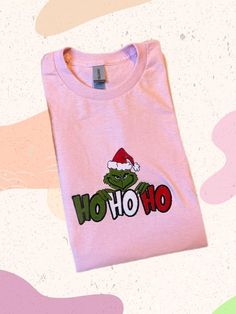 Hi and welcome to our lovely new Embroidery shop! THANK YOU for Supporting our Dream!! Well, our Grinch embroidered tshirts is also perfect for Christmas, as it is inspired by the classic holiday story of How the Grinch Stole Christmas by Dr. Seuss. You can wear it to show your appreciation for the Grinch's character arc, or to add some humor and contrast to the festive mood. Either way, our Grinch embroidered sweatshirt and tshirts are a unique and fun way to celebrate Christmas in style. Don't miss this opportunity to get yours before they run out! MATERIALS * 100 % Cotton * High-Quality Embroidery Polyester Threads ** CARE INSTRUCTION Please Do not use Bleach Please wash it inside out Machine wash cold gentle cycle. Tumble dry low Because these are unique items, we are sorry to say that Holiday Cotton Top With Embroidery, Holiday Cotton Embroidered Tops, Christmas Cotton Top With Embroidered Text, Holiday Embroidered Cotton Top, Embroidered Tshirts, Grinch Tshirt, Grinch Characters, Der Grinch, Holiday Stories