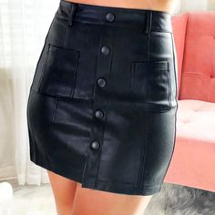 Size 6 Hm Skirt, Full Service, Vegan Leather, H&m, Womens Skirt, Fast Delivery, Size 6, My Style, Skirt