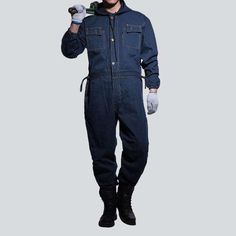 Introducing our street-style hooded denim overall for men from the 2023 Autumn Collection a bold statement of contemporary fashion and a homage to the Y2K era! Why You'll Love ItThis overall is crafted with an eye for detail. blending the best of the past with the flairs of today. Its dark wash. loose silhouette. and street-mode aesthetic exudes a timeless sophistication. designed to make you stand out from the crowd.Distinctive Features: Street-Style: Step out in confidence with this street-vib Blue Utility Overalls For Streetwear, Blue Overalls With Pockets For Streetwear, Casual Long Sleeve Overalls For Streetwear, Long Sleeve Overalls With Pockets For Streetwear, Utility Style Denim Blue Overalls For Streetwear, Utility Denim Blue Jumpsuit For Streetwear, Denim Blue Utility Overalls For Streetwear, Utility Style Denim Jumpsuit For Streetwear, Utility Denim Jumpsuit For Streetwear