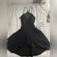 Black Late Night Fantasy Dress In Size Xs, With Tags Still Intact. Never Worn Before In Perfect Condition Casual Black Night Dress, Black Dresses For Spring Night, Black Dress For Spring Night, Casual Black Dresses For Night, Fantasy Dress, Reception Ideas, Late Night, Wedding Reception, Colorful Dresses