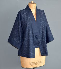 Kimono Jacket Pattern Free, Sewing Pattern Kimono, Pola Outer, Kimono Jacket Sewing Pattern, Kimono Jacket Pattern, Outer Batik, Kimono Sewing Pattern, Ropa Upcycling