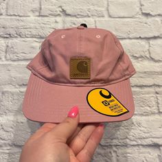 Brand New W Tags. Light Dusty Pink In Color, More Of A Relaxed Top W Flatter Bill (Can Be Bent/Adjusted). Carhartt Ball Cap Hat Canvas Relaxed Trendy Back-To-School Outdoors Outerwear Pink Dad Hat For Streetwear In Spring, Spring Pink Dad Hat For Streetwear, Pink Dad Hat For Spring Streetwear, Spring Streetwear Pink Dad Hat, Casual Pink Baseball Cap For Outdoor, Casual Pink Hats With Logo Patch, Pink Casual Baseball Cap For Streetwear, Casual Pink Dad Hat For Streetwear, Casual Pink Baseball Cap For Streetwear