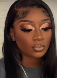 Graduation Makeup For Black Women, Maternity Makeup Ideas Black Women, Birthday Makeup Looks Black Women, Cute Black Makeup Looks, Full Face Beat Makeup, Make Up Ideas Black Woman, Makeup Inspiration Black Women, Makeup Ideas Looks, Makeup Looks On Black Women