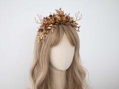 This beautiful antler headband is a lovely accessory, perfect for a party or photo-shooting session. Our stunning faux flowers look like the real. Head circumference:  one size fits all (adjustable) / fits adults and older children Deer Antler Headband, Cosplay Headpiece, Faun Costume, Fairy Flower Crown, Headband With Flowers, Antler Crown, Deer Antlers Headband, Gold Deer, Antler Headband