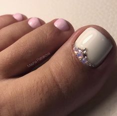 Pedicure Design, Easy Toe Nail Designs, Nails 2018