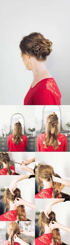 Super Sexy Hairstyles- Flirty And Formal Triple Braid - Easy Hair Styles For Long Hair, Medium Hair, And For Going Out. If You Have Short Hair, Try These Sexy Hairstyles With Extensions, Or Try A Hair style With Bangs. Try A Sexy Updo Or A Curly Look That Is Shoulder Length. These Tutorials For Sexy Hairstyles And Hairdo’s Are Super Simple And Step By Step. Super-Sexy Hairstyles That Are Actually Easy To Do And Will Make You Look Hot. https://thegoddess.com/super-sexy-hairstyles Shoulder Length Hairdos, Razor Haircut, Hairstyles Party, Hairstyles Brunette