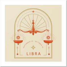 a poster with the words libra on it