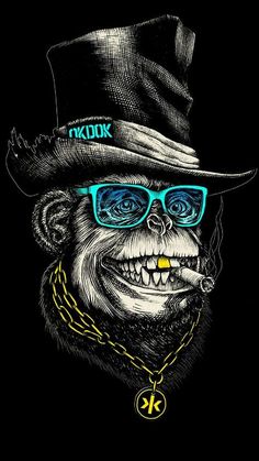 Gas Mask Art, Gorillas Art, Gorilla Tattoo, Monkey Wallpaper, Joker Wallpapers, Monkey Art, Swag Cartoon, Graffiti Wallpaper, Dope Cartoon Art