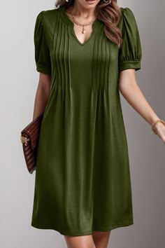 Features: Basic style  Sheer: Opaque  Stretch: No stretch  Body: Not lined  Material composition: 65% polyester, 30% viscose, 5% elastane  Care instructions: Machine wash cold. Tumble dry low.  Imported   Size Us Size Length Shoulder Bust Sleeve Length S 4 35.4 13.6 35.8 10 M 6/8 36.2 14.2 38.2 10.2 L 10/12 37 14.8 40.6 10.4 XL 14/16 37.8 15.6 43.7 10.6 A Line Short Dress, Two Piece Set Pants, Pullover Cardigan, Maxi Dress Cocktail, Dress Pin, Maxi Dress Formal, Sleeve Dresses, Short Sleeve Dress, Pin Tucks