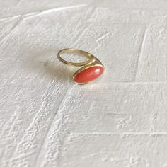 Natural Italian coral ring | 925 silver vintage ring  Handmade Italian design Mild usage  diameter: 1.8mm (check chart for size) Vintage Oval Coral Jewelry, Vintage Coral Oval Jewelry, Handmade Dainty Oval Rings, Dainty Handmade Oval Rings, Coral Oval Jewelry For Weddings, Elegant Coral Ring Jewelry, Elegant Coral Rings For Anniversary, Classic Round Coral Jewelry, Classic Coral Round Jewelry