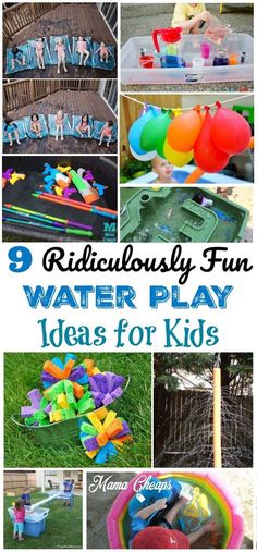 water play ideas for kids that are fun and easy to do in the backyard or pool