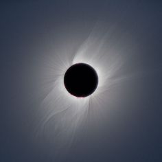 the sun's corona corona is seen during a solar eclipse in this image taken from earth