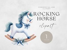 rocking horse clipart for commercial use