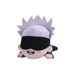 a stuffed toy is wearing a blindfold