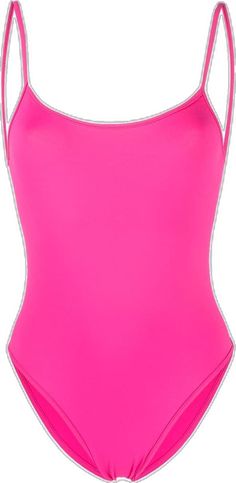 Pink Second-skin Swimwear With Lined Body, Pink Swimming Bodysuit With Built-in Bra, Pink Low Back Swimwear For Swimming, Pink Fitted Scoop Neck Swimwear, Pink Fitted Swimwear With Scoop Neck, Fitted Pink Scoop Neck Swimwear, Pink Fitted Swimwear With Low Back, Fitted Low Back Pink Swimwear, Fitted Pink Swimwear With Low Back