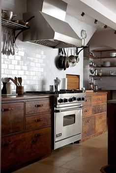 the kitchen is clean and ready to be used as a cook's countertop