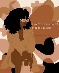 New Week Affirmation, Week Affirmation, Choose Yourself, Good Morning Girls, A Gentle Reminder, Afrocentric Art, Black Art Painting, Brown Art