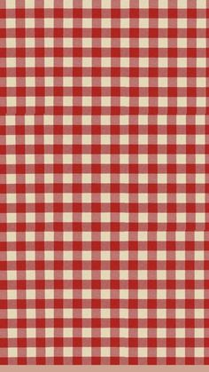 a red and white checkered table cloth