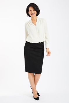 QIU JIN NEVER TUCK BLOUSE – GRAVITAS Versatile Office Wear Blouse, Chic Blouse With Surplice Neckline For Work, Elegant Fitted Blouse With Surplice Neckline, Chic Surplice Neckline Blouse For Work, Ruched V-neck Blouse For Work, Elegant Fitted Top With Gathered Waist, Elegant Formal Blouse With Ruched Details, Elegant Blouse With Surplice Neckline For Fall, Chic Blouse With Gathered Waist