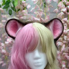 Premade Brown and Pink Mouse ears headband. Also can be bear ears!  Dark Brown and Light pink faux fur with pink inner ear shading and brown shading around edges of ears Ears are wired and are posable! Ears come on a metal headband.  My shop's ears and tails are completely hand crafted and might have some slight differences in trimming and airbrushing. Processing times:  Made to order: 4 weeks READY TO SHIP: 1-3 days ** Premade orders will be labeled as "PREMADE" if the listing is not labeled as Teddy Bear Ear Headbands, Ear Shading, Bear Headband, Brown Mouse, Pink Mouse, Inner Ear, Metal Headband, Mouse Ears Headband, Brown And Pink