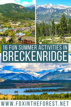 16 Best Things to do in Breckenridge in Summer + Secret Local Tips Denver Colorado Vacation, Breckenridge Summer, Colorado Bucket List, Colorado Vacation Summer, Colorado Family Vacation, Silverthorne Colorado, Colorado Travel Guide