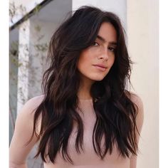 Winter Haircut, Long Dark Hair, Long Hair With Bangs, Long Wavy Hair