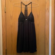 Victoria Secret Black Babydoll. Size Large. Never Worn. Excellent Condition. Very Pretty. Victoria's Secret Black Sheer Sleepwear, Black Sleepwear Camisole With Built-in Bra, Sheer Black Sleeveless Sleepwear, Black Sheer Sleeveless Sleepwear, Black Coquette Nightgown For Bedtime, Black Sleeveless Sheer Sleepwear, Sleeveless Black Sheer Sleepwear, Black Sleepwear With Built-in Bra And Spaghetti Straps, Black Sleepwear With Spaghetti Straps And Built-in Bra