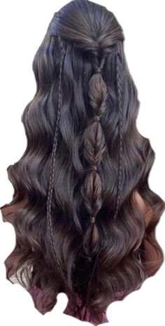 Dance Hairstyles For Long Hair, Ball Hairstyles For Long Hair, Hairstyles For A Dance, Ball Hair, Hairstyle Examples, Winter Dance, Viking Hair, Hippie Hair, Hairstyle Inspo