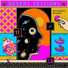 the cover of desert session's new album, featuring an image of a person holding a