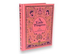 a pink book with an image of princesses on the front and back cover,